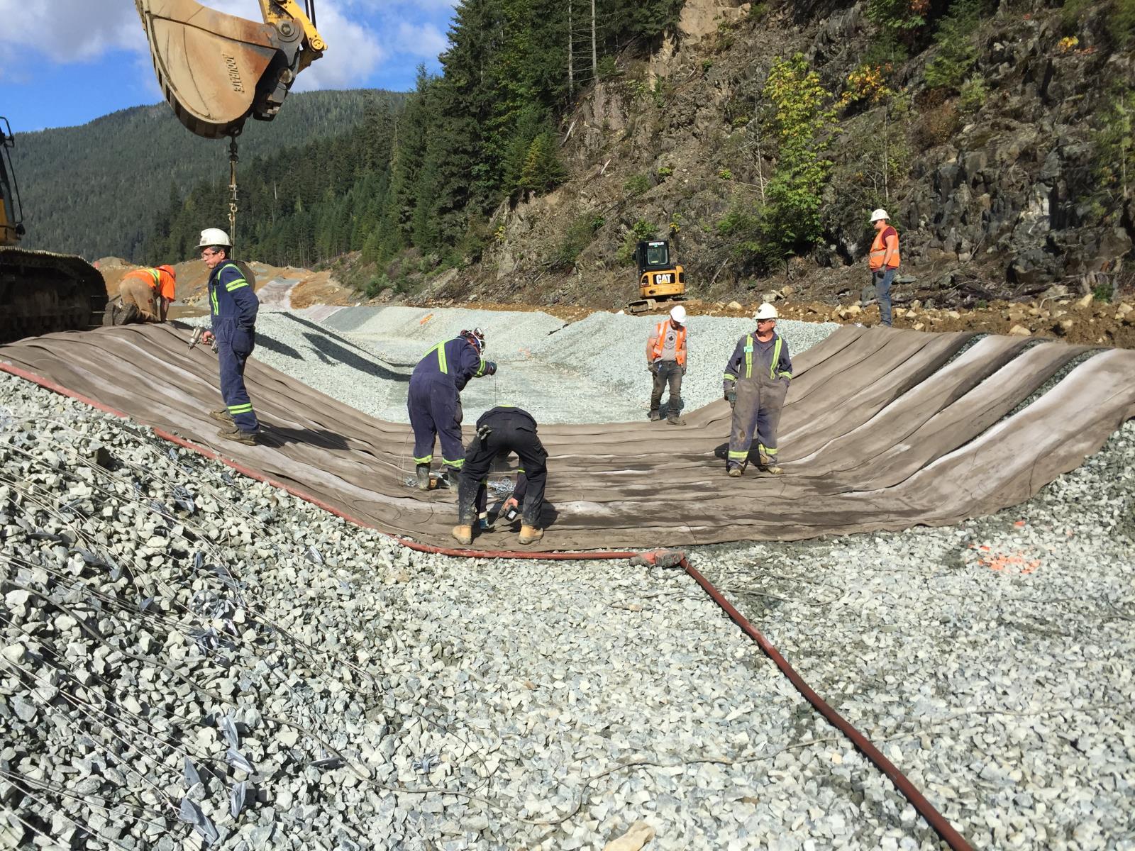 Diversion Ditch for an Underground Mine CombatConcrete